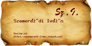 Szemerédi Iván névjegykártya